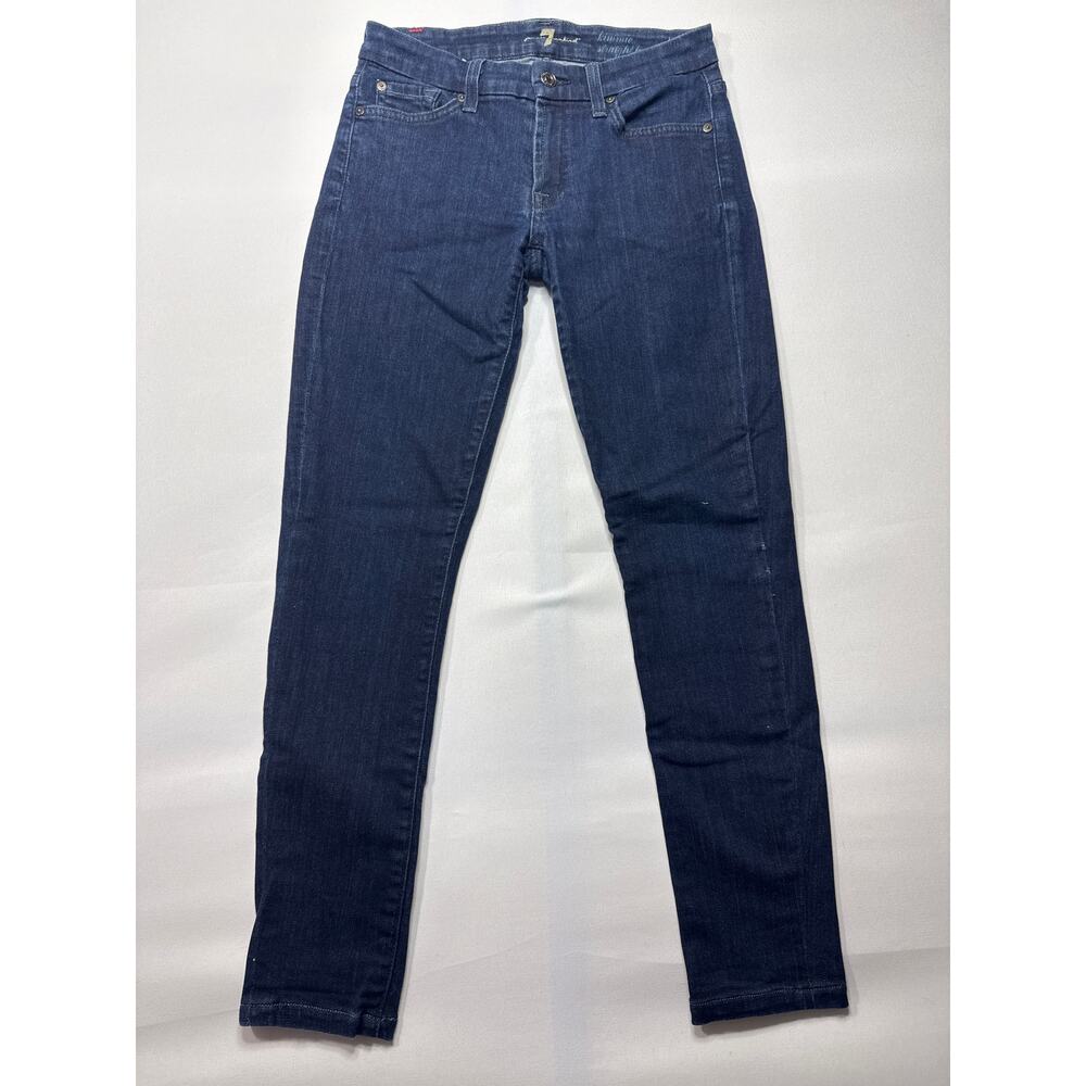 7‎ For All Mankind Women's Kimmie Straight Leg Blue Jeans - Size 27 (27x27)